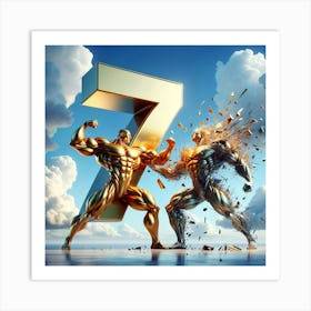 Number 7 Art Print