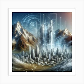 Futuristic Cityscape 21 Art Print