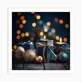 Elegant Christmas Gift Boxes Series009 Art Print