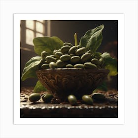 Green Beans In A Bowl 7 Art Print