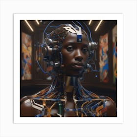 Futuristic Woman 42 Art Print