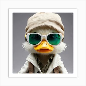 Duck In Sunglasses Art Print