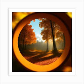 View Through A Telescope Art Print