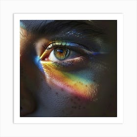 Rainbow Eye Art Print