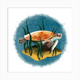 Tortue de mer Art Print