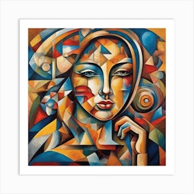 Abstract Of A Woman Art Print