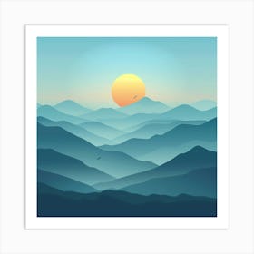 Mountain Landscape 7 Art Print