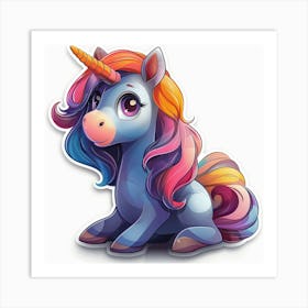 Unicorn Sticker 164 Art Print