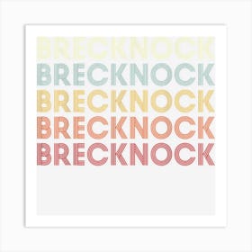 Brecknock Pennsylvania Brecknock Pa Retro Vintage Text Art Print