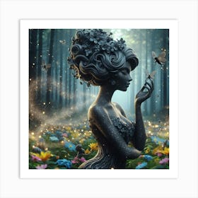 Fairy In The Forest 3 Art Print