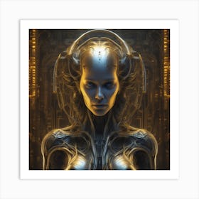 Futuristic Woman 31 Art Print