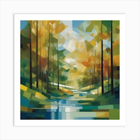 Abstract Landscape Painting Art Print