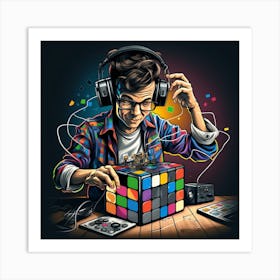 Rubik'S Cube Art Print