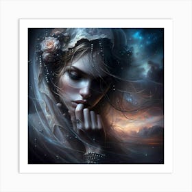 Dreaming Girl Art Print