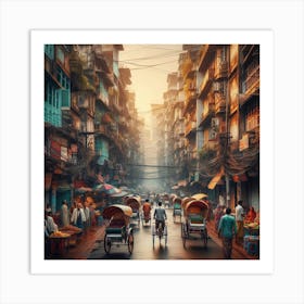 Dhaka Street 1 Art Print