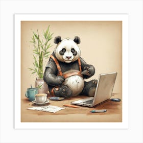 Panda Bear 39 Art Print