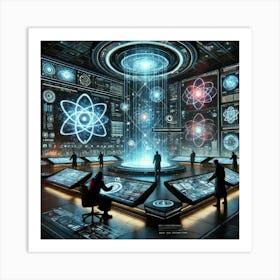 A High Tech Espionage Scene Depicting The Multiver Art Print