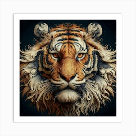 Tiger Head 4 Art Print