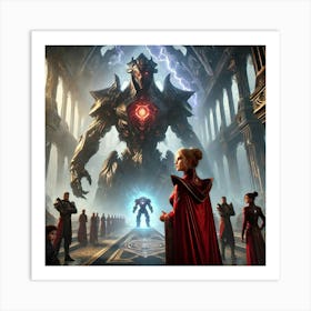 A High Stakes Scene Inside Queen Sorath S Imposing Converted Art Print