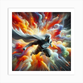 Superman Flying 3 Art Print