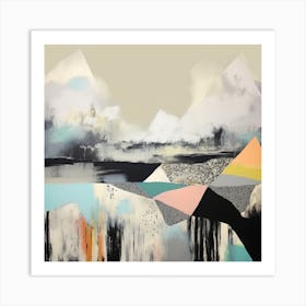 Abstract Mountainscape 1 Art Print