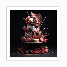 Chocolate Cake Art Print