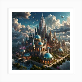 Fantasy City 8 Art Print