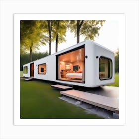 Tiny House In The Woods Art Print