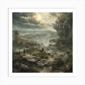 Fantasy Landscape Painting Art Print