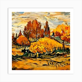 Autumn Trees 1 Art Print