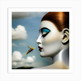 Queen bee Art Print