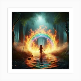 Fairy In The Forest Art Print