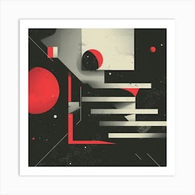 A Motion Graphics Minimal Illustration 4 Art Print