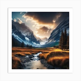 Mountain Landscape 42 Art Print