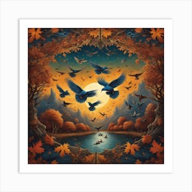 Crows 1 Art Print