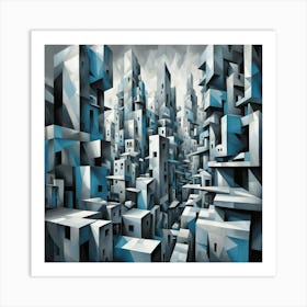 Abstract Cityscape 5 Art Print