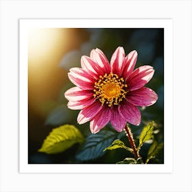 Dahlia Flower Art Print