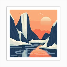 A Antarctica Vector Design Illustration 1 Art Print