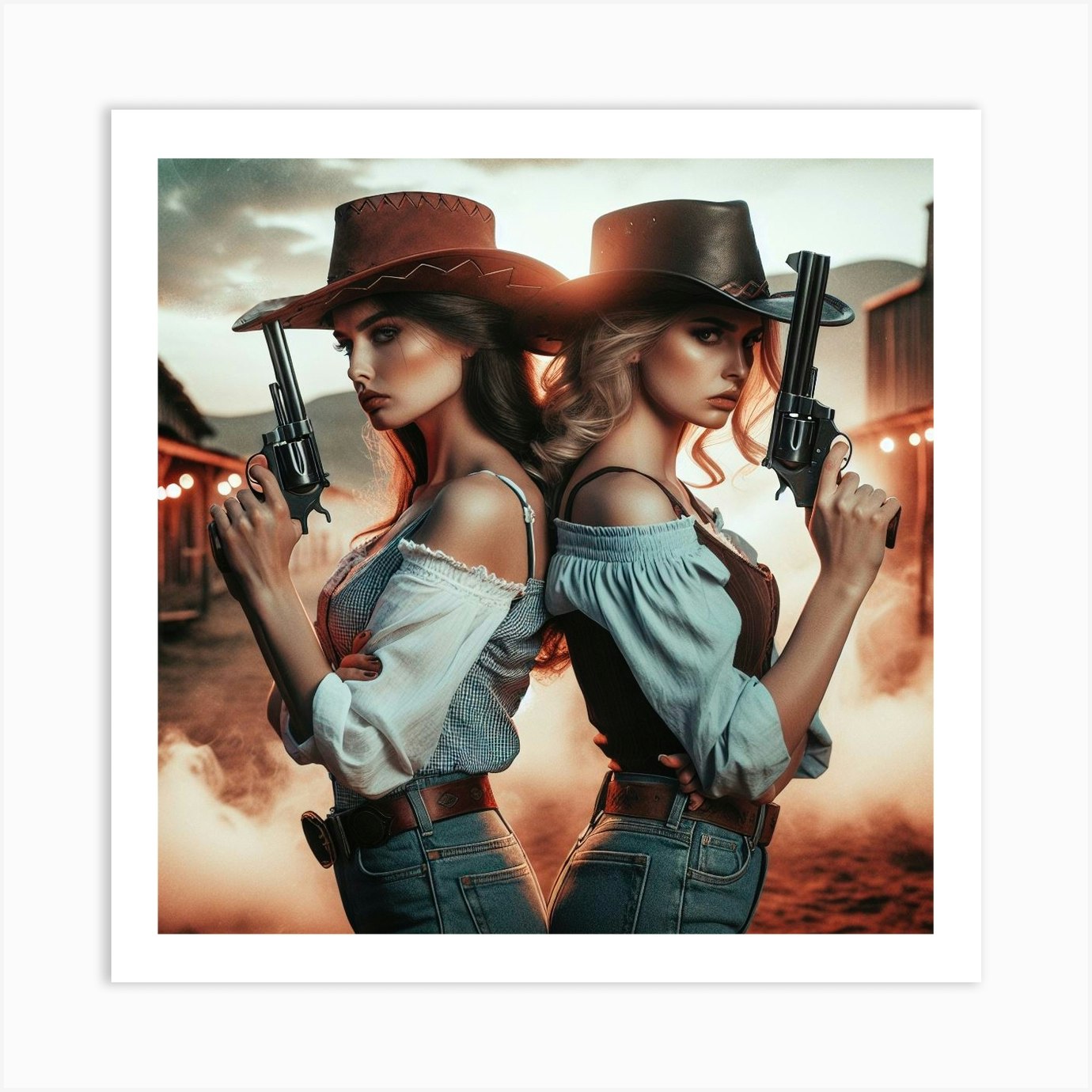 Premium Photo  Wild west western girl cowgirl