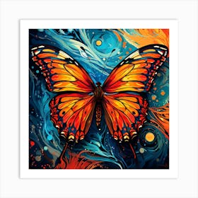 Butterfly Painting art print Art Print