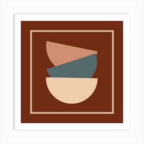 Bowls minimalism art Art Print