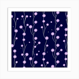 Purple Flowers Art Print