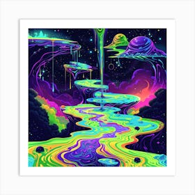 Psychedelic Art 11 Art Print