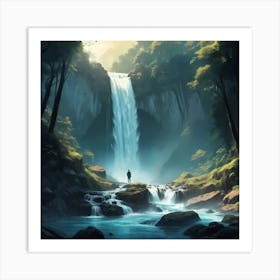 Whispers of the Waterfall Art Print