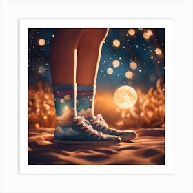 Moonlight In The Sky Art Print