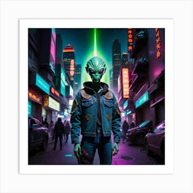 Alien In The City 8 Art Print