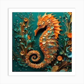 Seahorse 15 Art Print