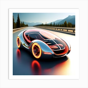 Futuristic Car S Art Print