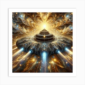 Alien Spaceship 2 Art Print