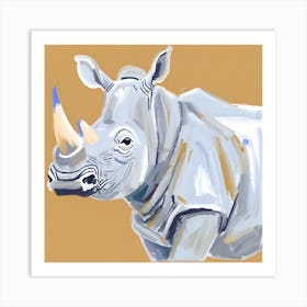 White Rhinoceros 03 Art Print